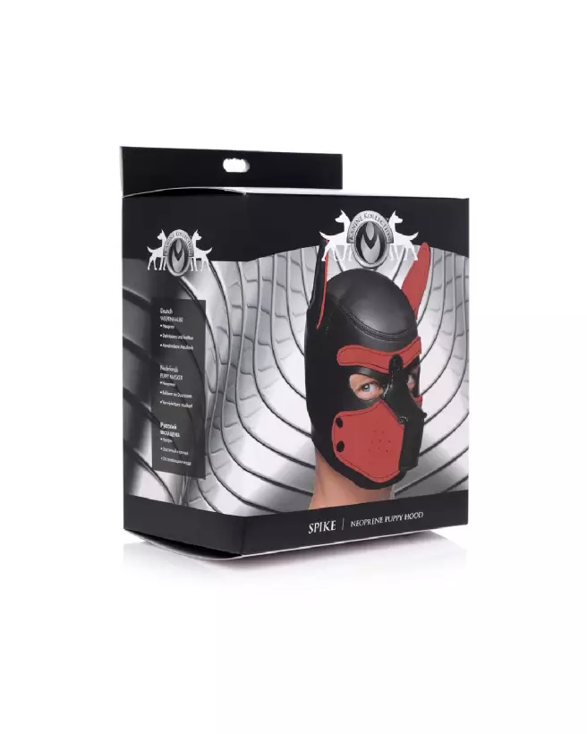 Masque de chiot en néoprène XR Brands pour Pet Play-2