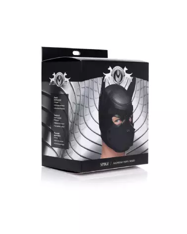 Masque de chiot en néoprène Spike de XR Brands pour Pet Play-2