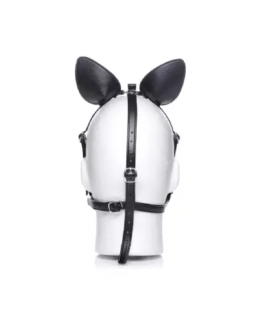 Harnais tête de poney Dark Horse avec mors en silicone par XR Brands-3