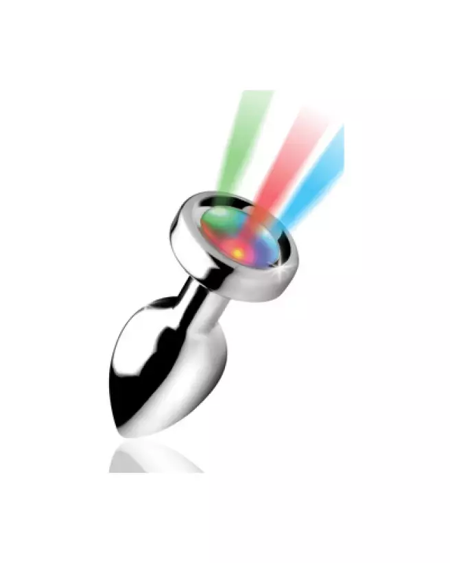Plug Anal Lumineux Light Up Small de XR Brands pour débutants-1