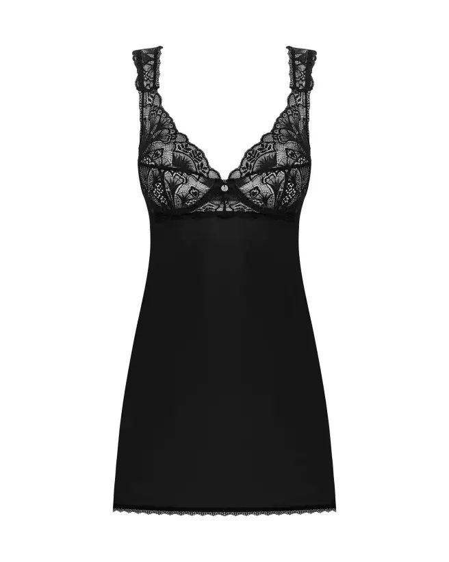 Photo du Babydoll Donna Dream et String Noir par Obsessive-7