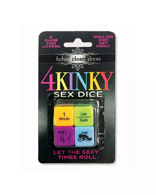 Image des 4 Kinky Sex Dice de Little Genie, jeu érotique pour couples-2