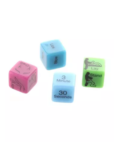 Image des 4 Oral Sex Dice de Little Genie, jeu érotique pour couples-1