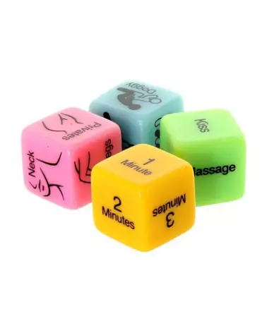 Image des 4 Sex Dice de Little Genie pour jeux érotiques en couple-1