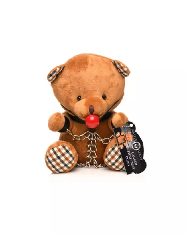 Peluche Gagged Bondage Bear de XR Brands, jouet unique et collector-1
