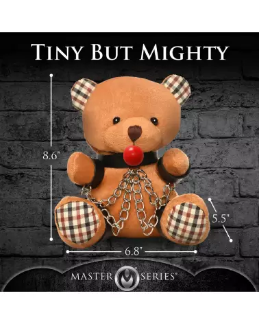 Peluche Gagged Bondage Bear de XR Brands, jouet unique et collector-7