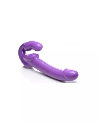 Image du Revolver Thick Vibrating Strapless Strap-On de XR Brands, gode ceinture vibrant sans harnais-3