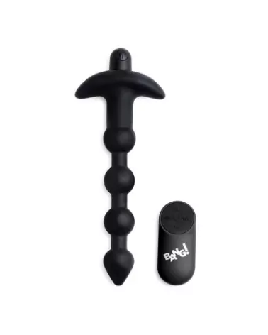 Perles anales vibrantes en silicone avec télécommande de XR Brands-1