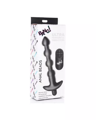Perles anales vibrantes en silicone avec télécommande de XR Brands-2