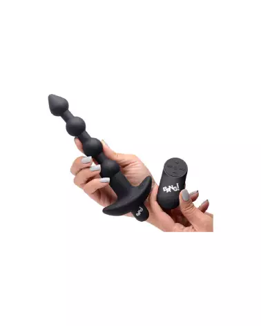 Perles anales vibrantes en silicone avec télécommande de XR Brands-6