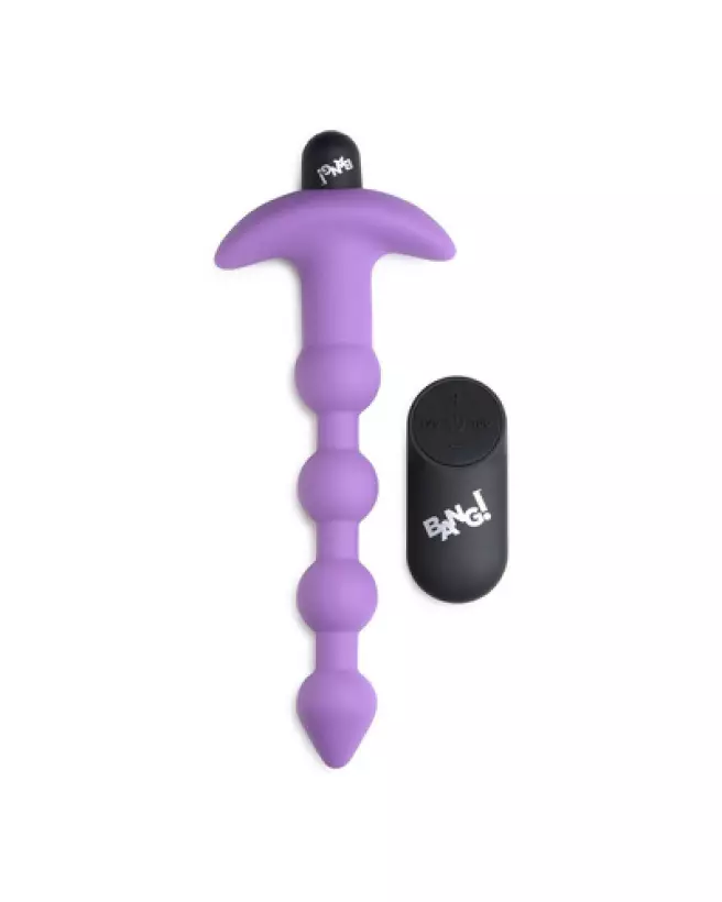 Perles anales vibrantes en silicone XR Brands avec télécommande pour plaisir intensifié-1