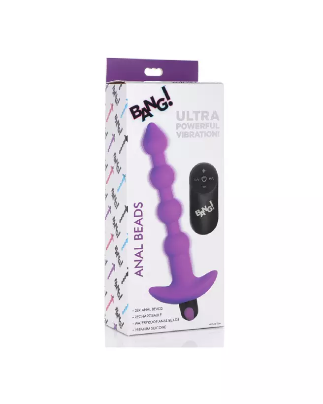 Perles anales vibrantes en silicone XR Brands avec télécommande pour plaisir intensifié-2