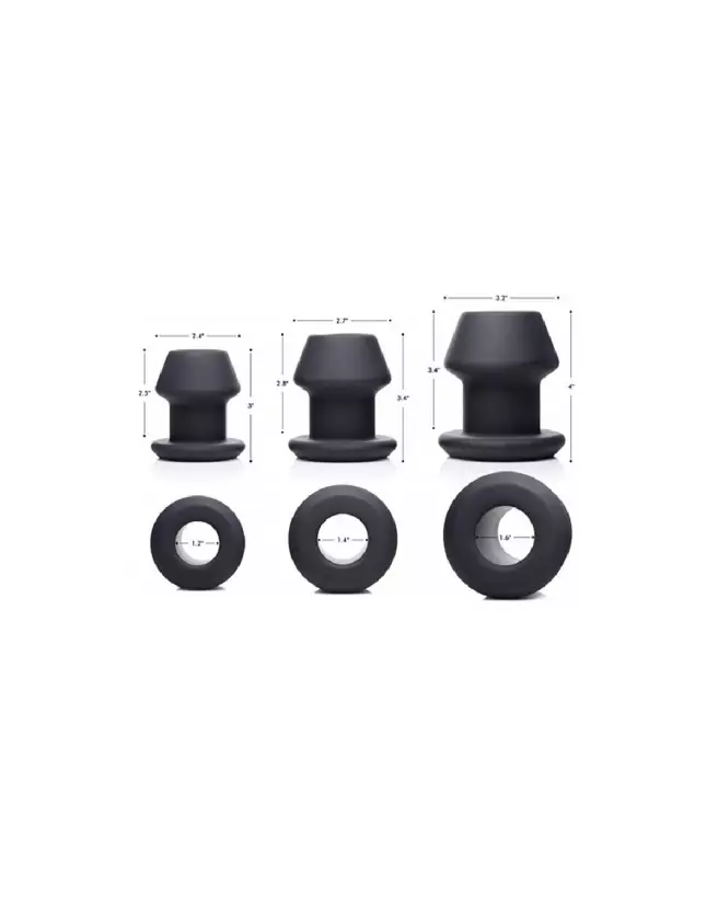Image du Set de Dilatateurs Anaux Gape-Grommets par XR Brands, Tunnel Anal sûr et hygiénique-5