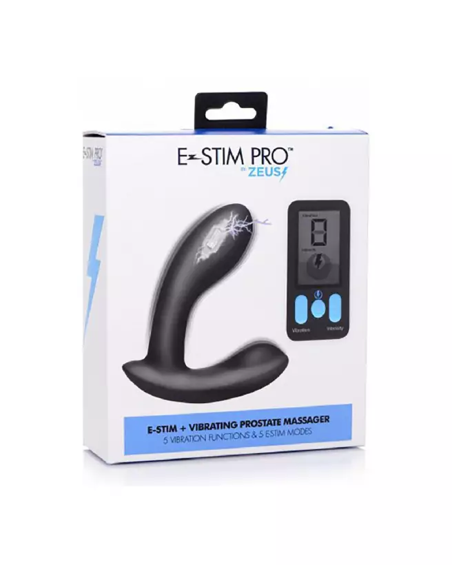 XR Brands E-Stim Pro Silicone Vibrating Prostate Massager with Remote-2