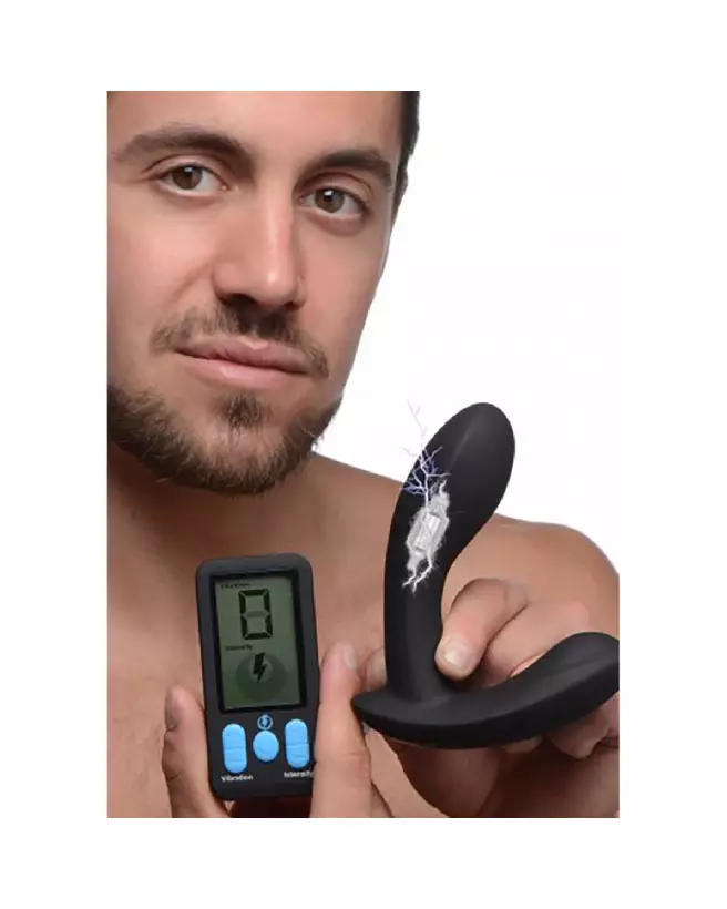 XR Brands E-Stim Pro Silicone Vibrating Prostate Massager with Remote-4