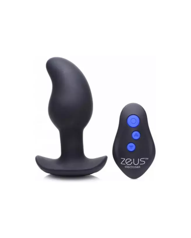 Masseur prostatique XR Brands avec télécommande, en silicone, stimulation électrique-1