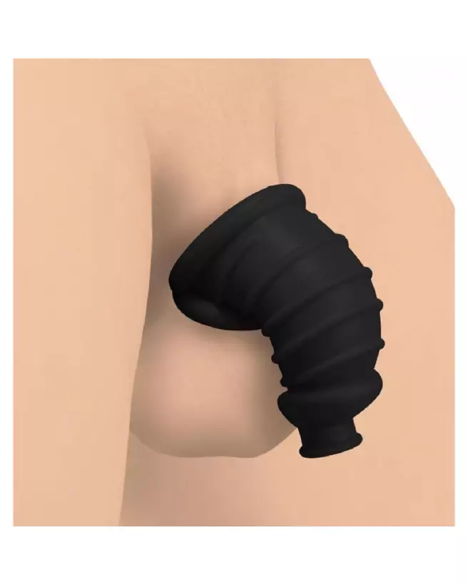 Cage de chasteté en silicone Dark Chamber de XR Brands-4