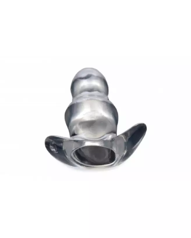 XR Brands Clear View Hollow Anal Plug Small Transparent-3