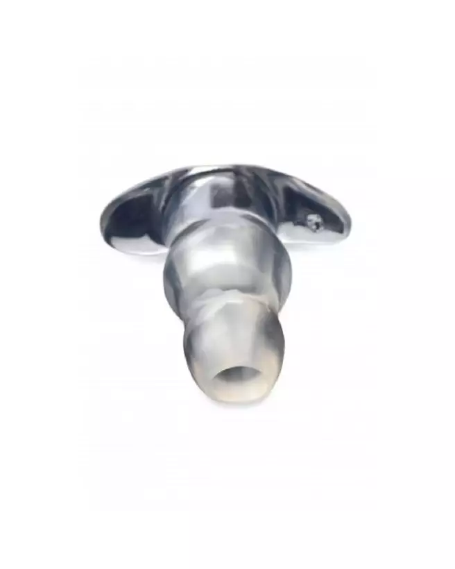 Image du Clear View Hollow Anal Plug Medium de XR Brands, tunnel anal transparent-3