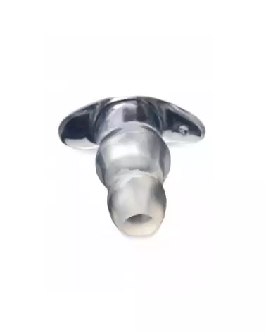 Image du Clear View Hollow Anal Plug Medium de XR Brands, tunnel anal transparent-3
