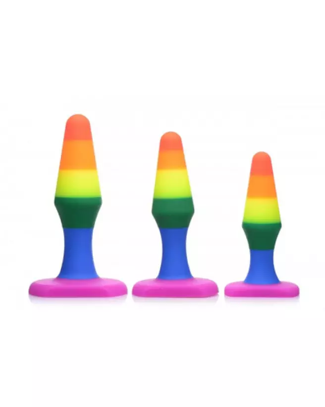 Image du set d'entraînement anal en silicone de XR Brands, idéal pour débutants et avancés-1