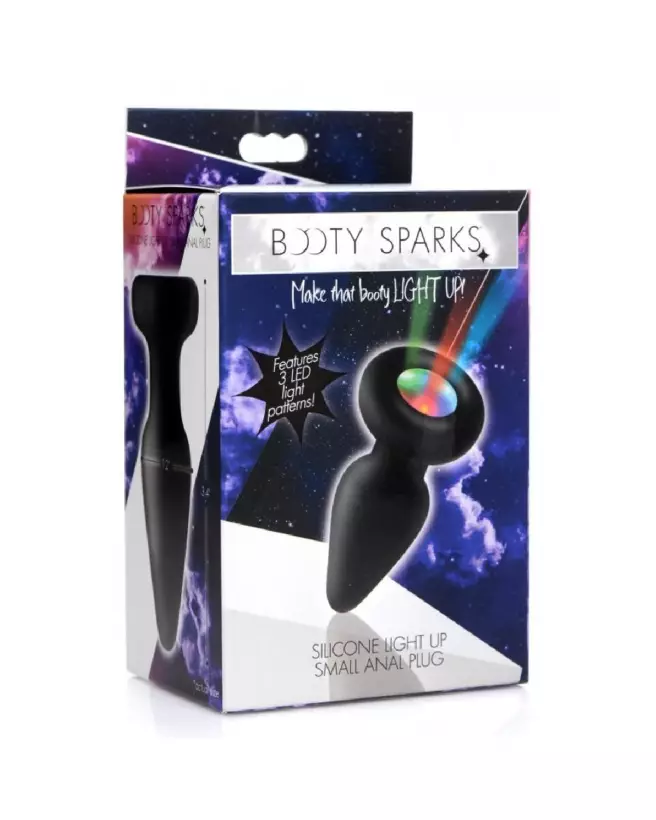 Plug anal en silicone lumineux de petite taille XR Brands-2