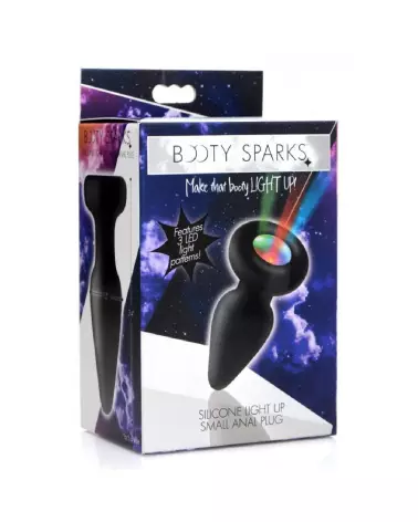 Plug anal en silicone lumineux de petite taille XR Brands-2