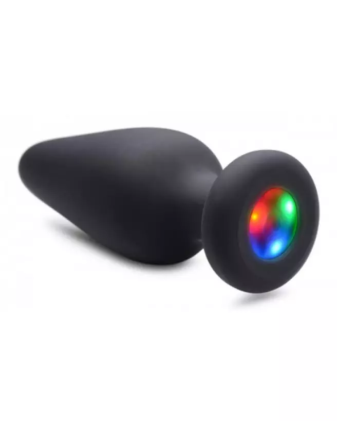 Plug Anal Silicone Medium Light-Up de XR Brands en action-1