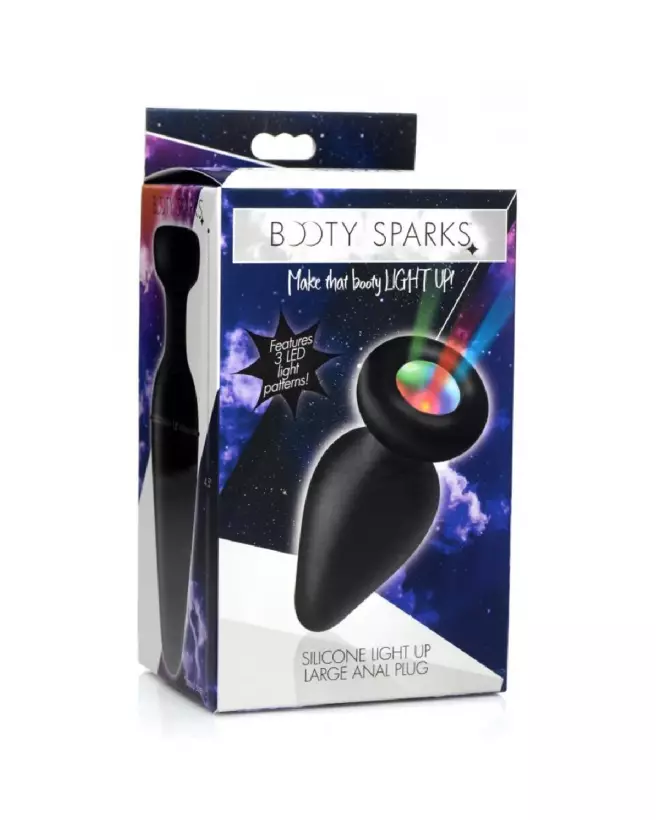 Plug Anal Silicone Lumineux Light-Up Small de XR Brands - Confort et Sécurité-2