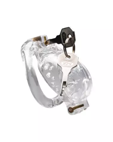 Double Lockdown cage de chasteté ajustable et verrouillable par XR Brands-1