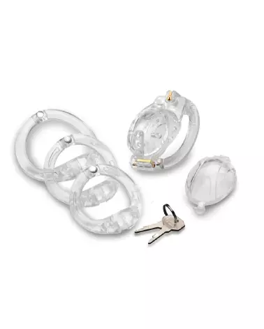 Double Lockdown cage de chasteté ajustable et verrouillable par XR Brands-3