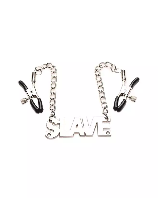 Image du produit Enslaved Slave Chain avec Pinces à Tétons de XR Brands pour BDSM-4