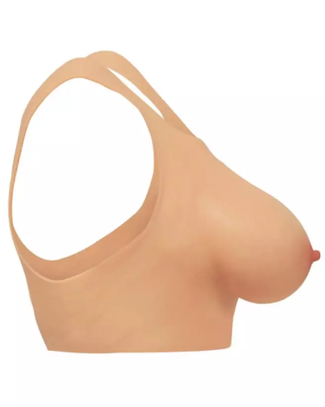 Image des faux seins Perky Pair D-Cup Silicone en teinte chair par XR Brands-1