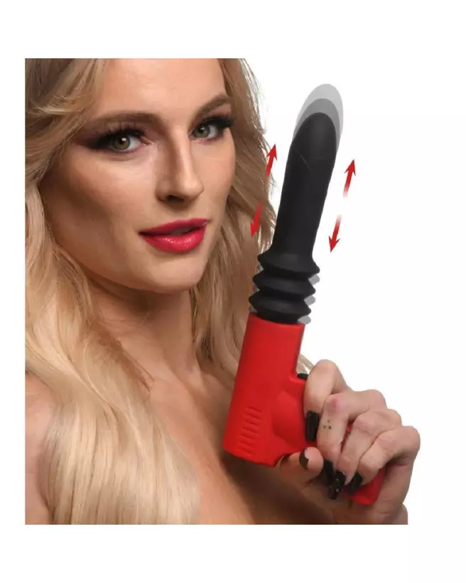 Thrusting Pistola Vibrator Rouge XR Brands, Sextoy Va-et-Vient Innovant-7