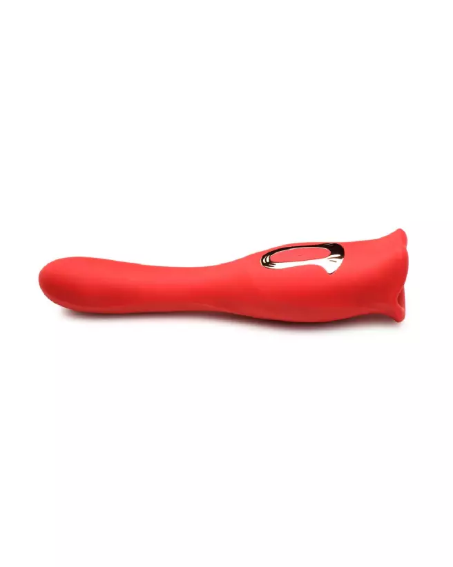 Image du Kiss and Tell Pro Dual-Ended Kissing Vibrator rouge par XR Brands-6
