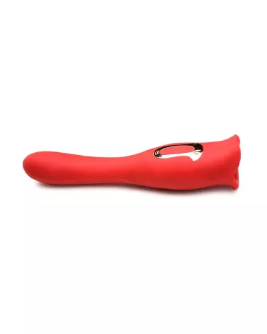 Image du Kiss and Tell Pro Dual-Ended Kissing Vibrator rouge par XR Brands-6