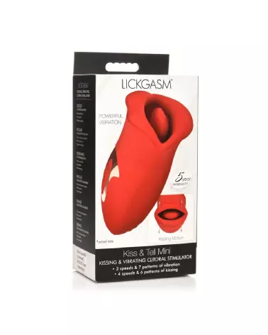 Image du stimulateur clitoridien Kiss and Tell rouge de XR Brands-2