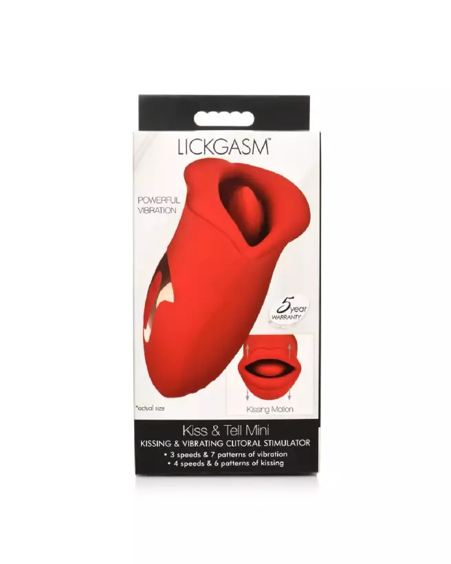Image du stimulateur clitoridien Kiss and Tell rouge de XR Brands-3