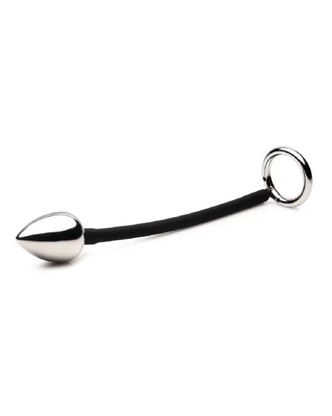 Cockring et plug anal Tug and Plug de XR Brands pour stimulation double-7