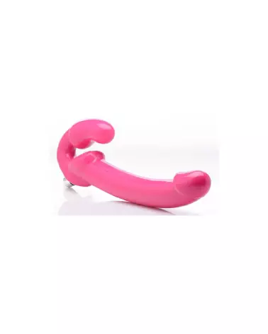 Revolver Slim Vibrating Strapless Strap-On de XR Brands en action-3