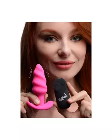 Plug anal vibrant en silicone XR Brands avec télécommande pour stimulation intense-4