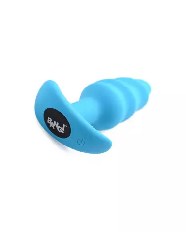Plug anal vibrant en silicone Swirl de XR Brands avec télécommande-3