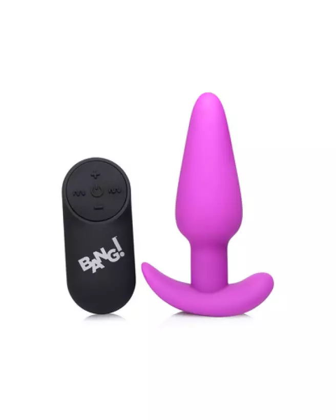 Vibrating Silicone Butt Plug with Remote Control by XR Brands-1