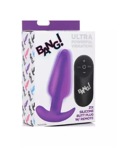 Vibrating Silicone Butt Plug with Remote Control by XR Brands-2