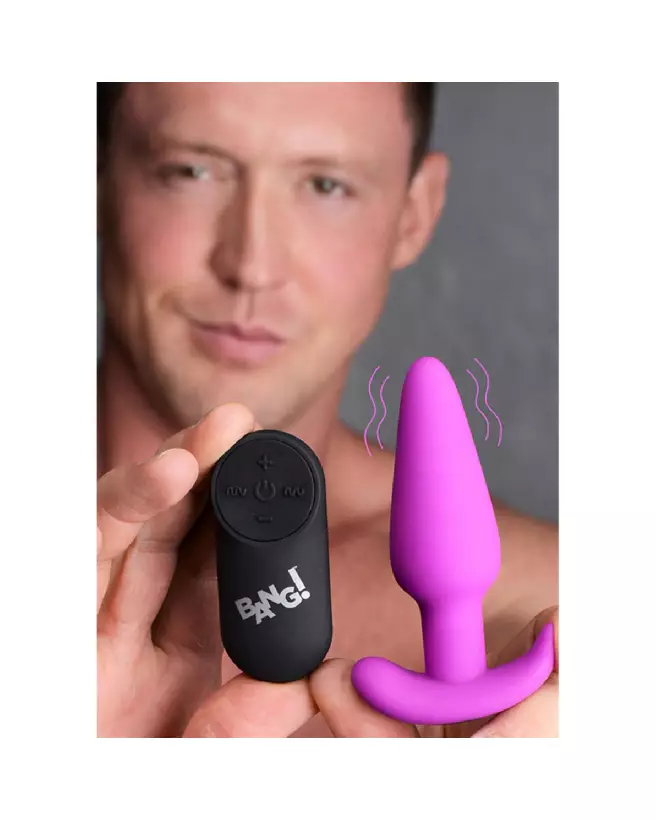 Vibrating Silicone Butt Plug with Remote Control by XR Brands-4