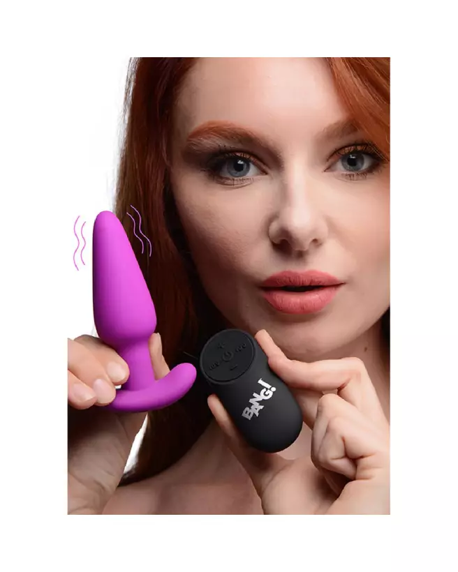 Vibrating Silicone Butt Plug with Remote Control by XR Brands-5