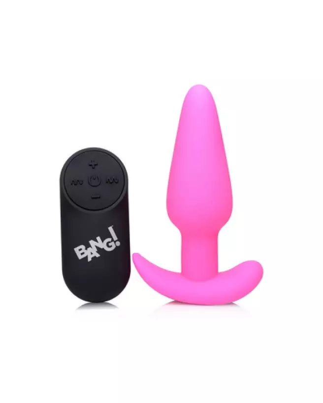 Plug anal vibrant en silicone XR Brands avec télécommande-1