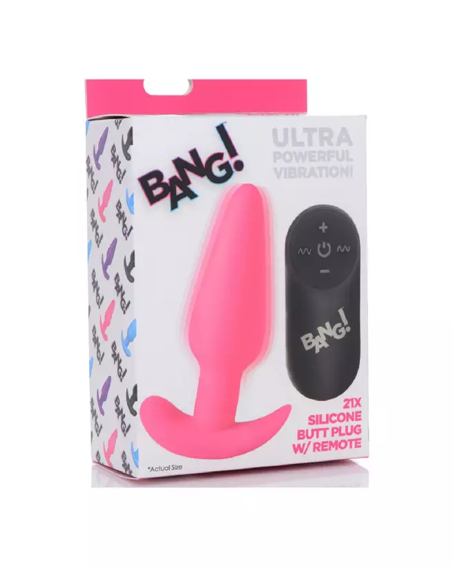 Plug anal vibrant en silicone XR Brands avec télécommande-2