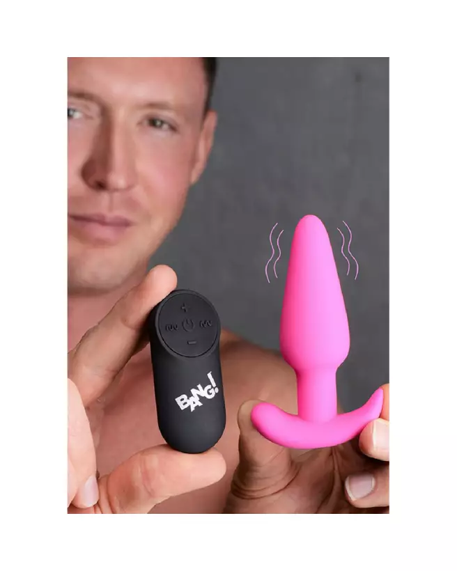 Plug anal vibrant en silicone XR Brands avec télécommande-4
