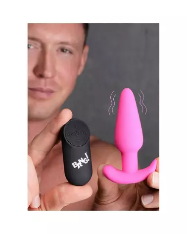 Plug anal vibrant en silicone XR Brands avec télécommande-4